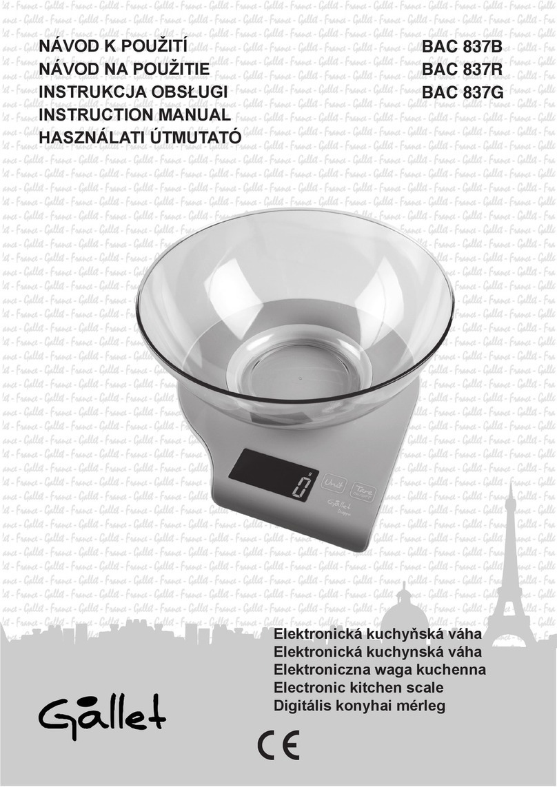 Gallet BAC 837B User manual