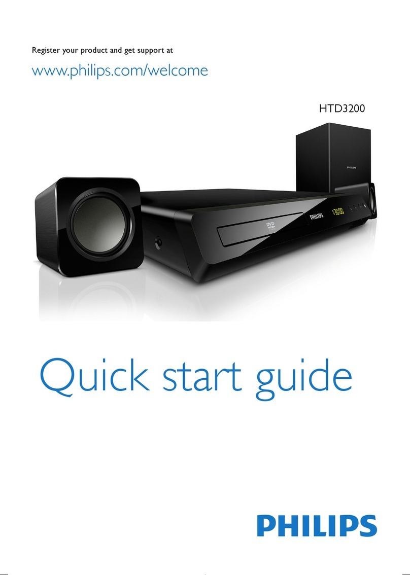 Philips HTD3200 quick start guide