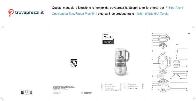 Philips AVENT EasyPappa Plus 4in1 SCF875 user manual Philips AVENT EasyPappa Plus 4in1 SCF875 user manual