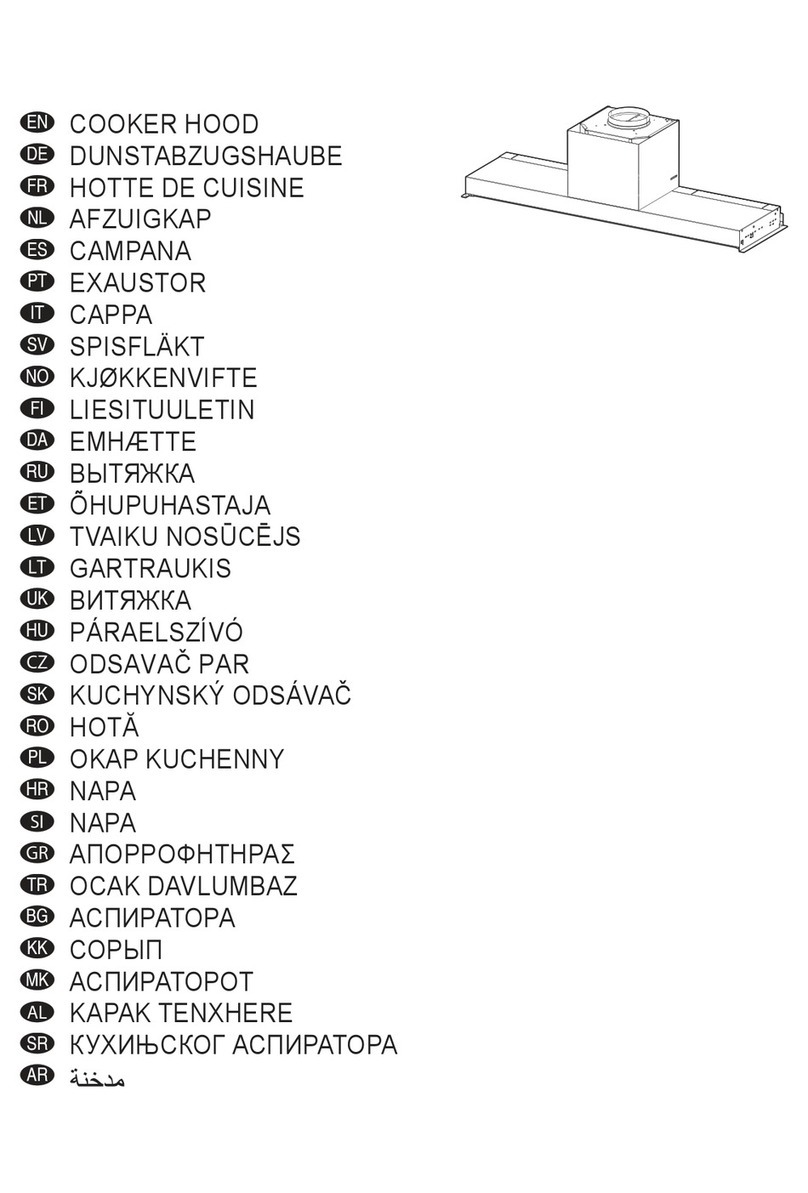 Faber hoods In-nova premium user manual