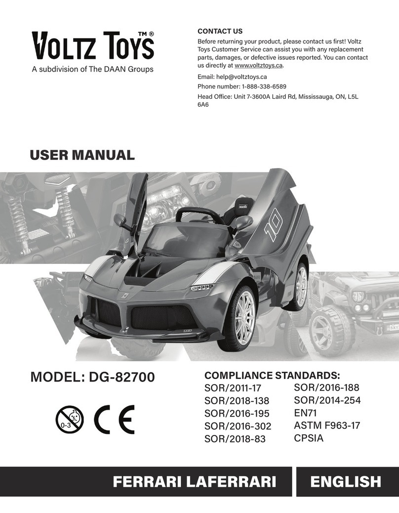 DAAN Groups Voltz Toys FERRARI LAFERRARI DG-82700 user manual