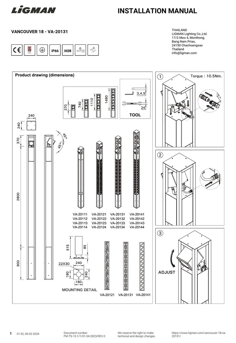 LIGMAN VA-20131 installation manual