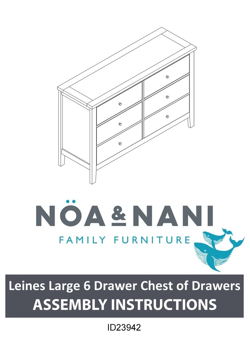 NOA & NANI Leines Large 6 Drawer Chest of Drawers User manual NOA & NANI Leines Large 6 Drawer Chest of Drawers User manual