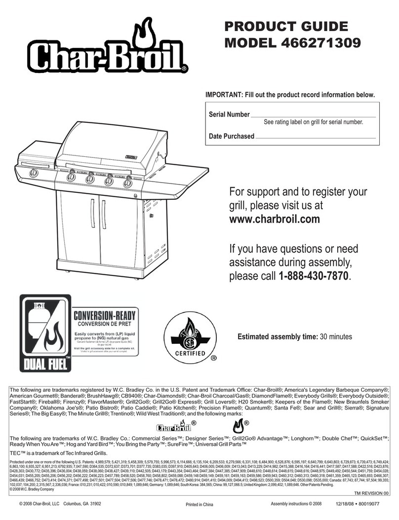 Char-Broil 466271309 User manual