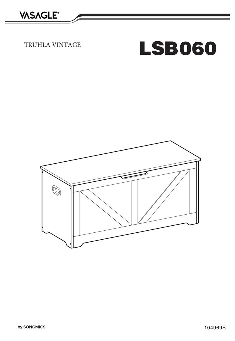 Songmics VASAGLE TRUHLA VINTAGE LSB060 Assembly instructions Songmics VASAGLE TRUHLA VINTAGE LSB060 Assembly instructions