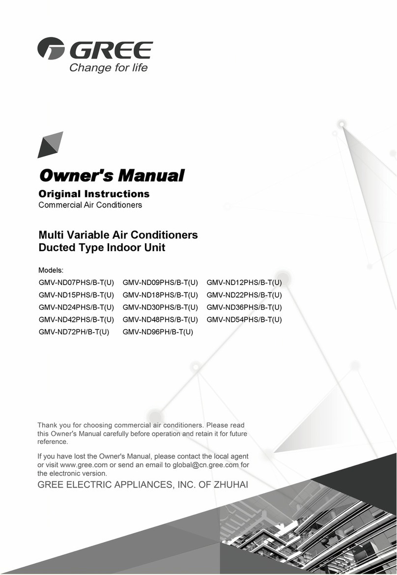 Gree GMV-ND07PHS/B-T User manual