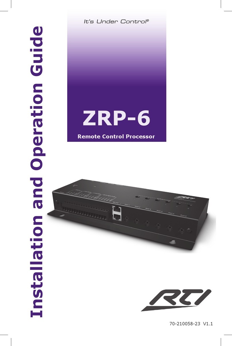 RTI ZRP-6 Operating instructions