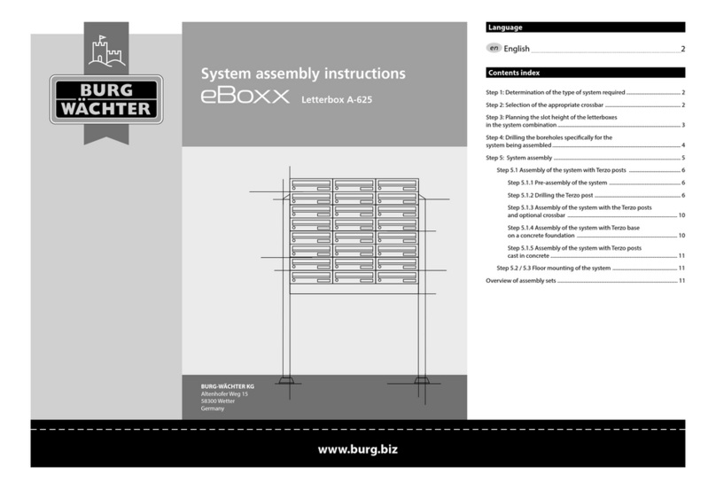 Burg Wächter eBoxx A-625 Assembly instructions