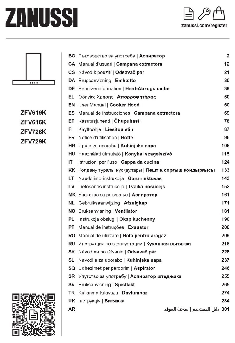 Zanussi ZFV616K user manual