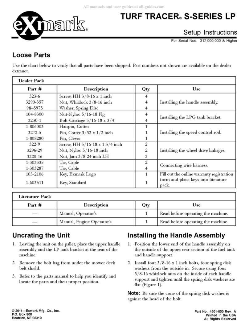 Exmark TURF TRACER LP S Series Manual Exmark TURF TRACER LP S Series Manual