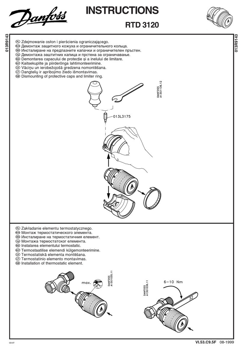 Danfoss RTD 3120 User manual