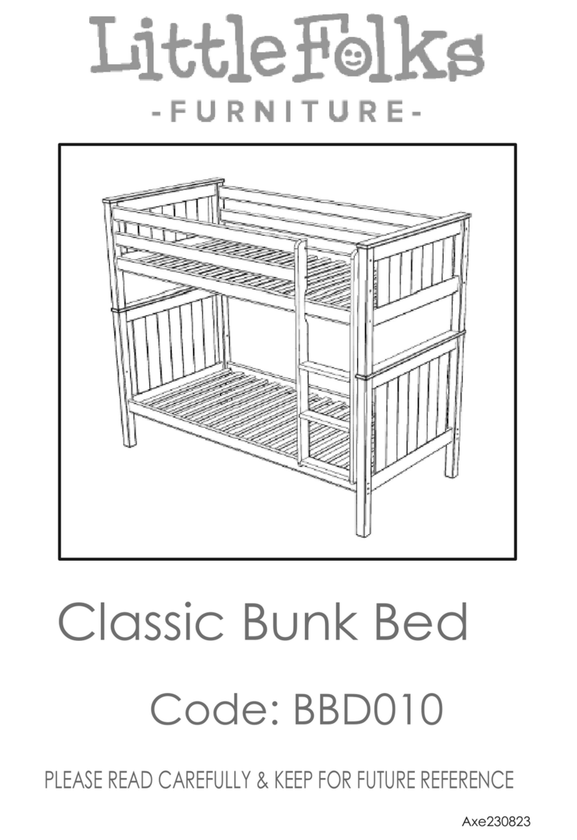 Little Folks Furniture Classic Bunk Bed BBD010 Assembly instructions Little Folks Furniture Classic Bunk Bed BBD010 Assembly instructions