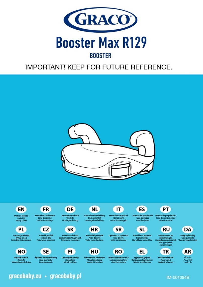 Graco Booster Max R129 owner's manual
