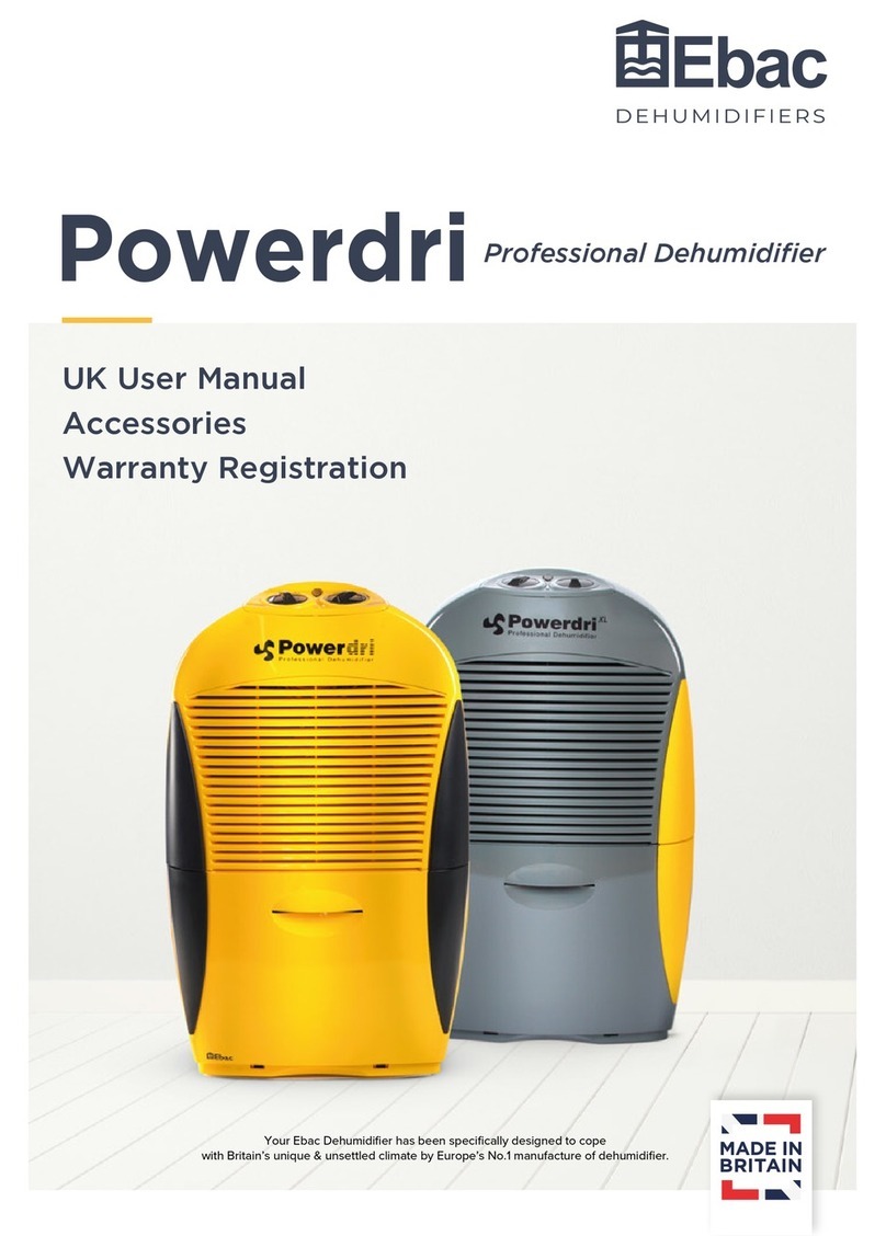 Ebac Powerdri DEL080-V3 User manual