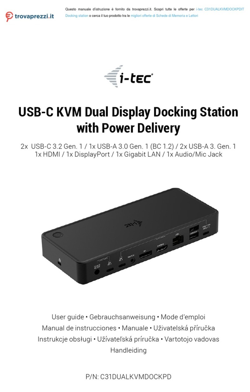 Itec C31DUALKVMDOCKPDIT User manual