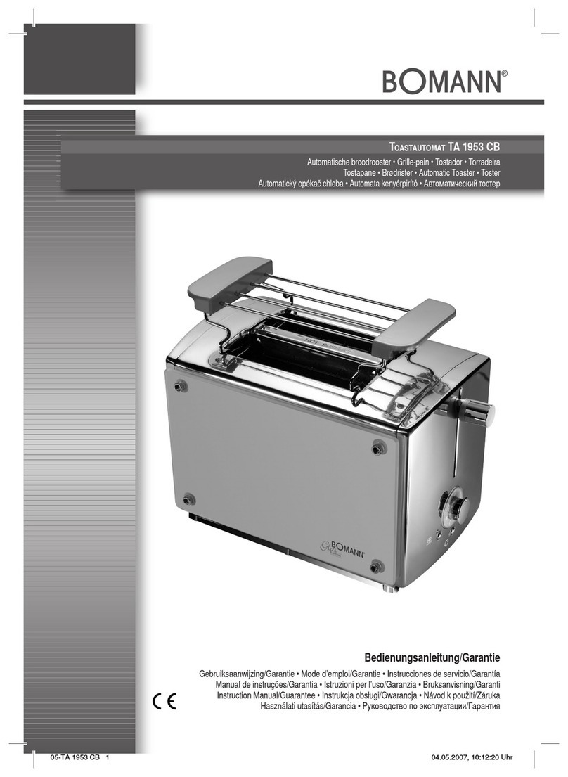 BOMANN TA 1953 CB Instruction manual & guarantee