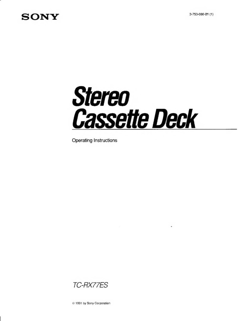 Sony TC-RX77ES User manual
