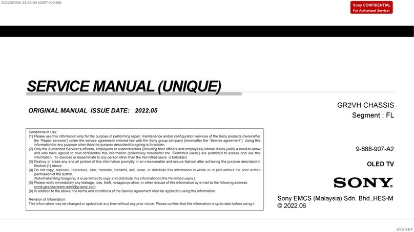 Sony BRAVIA XR-42A90K User manual Sony BRAVIA XR-42A90K User manual