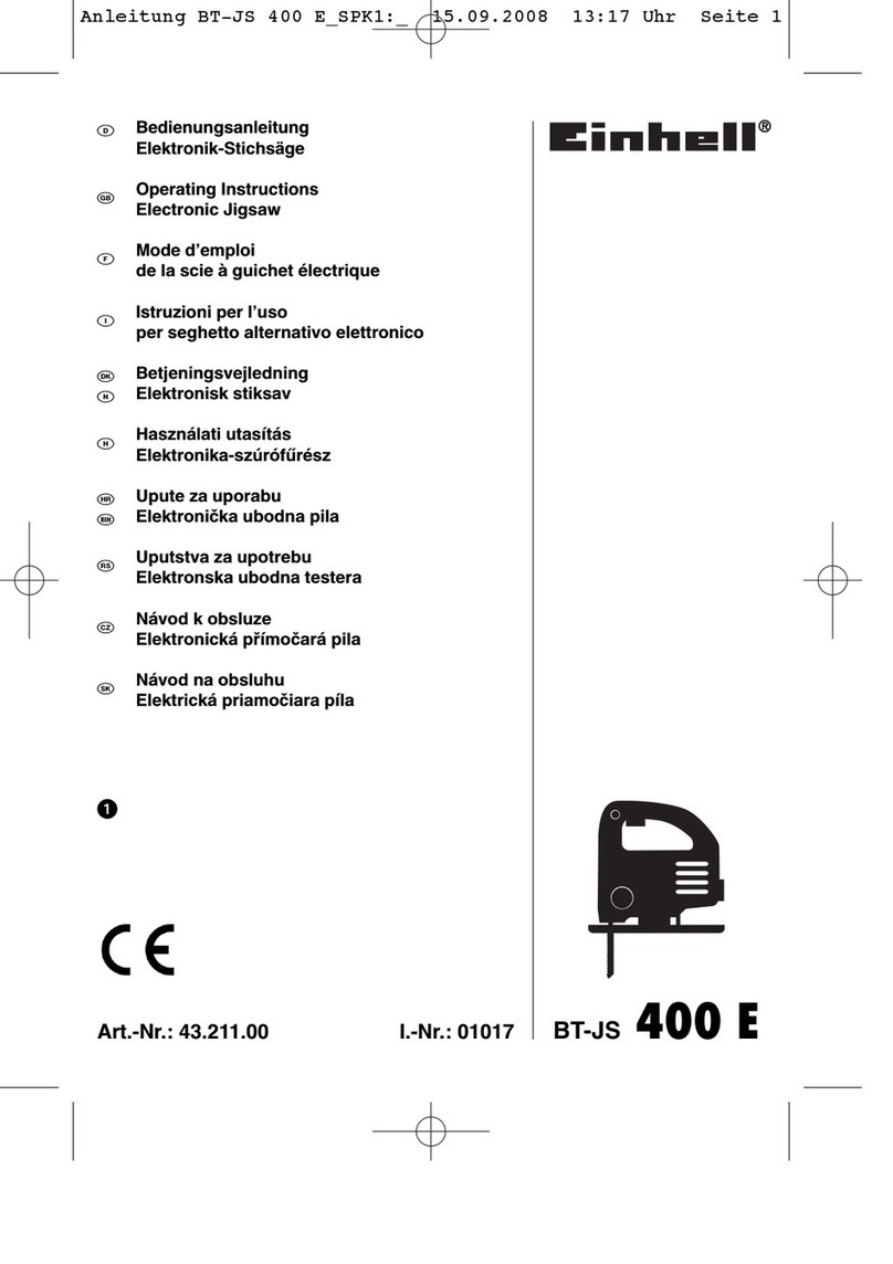 EINHELL BT-JS 400 E User manual