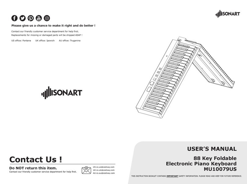 Costway Sonart MU10079US user manual