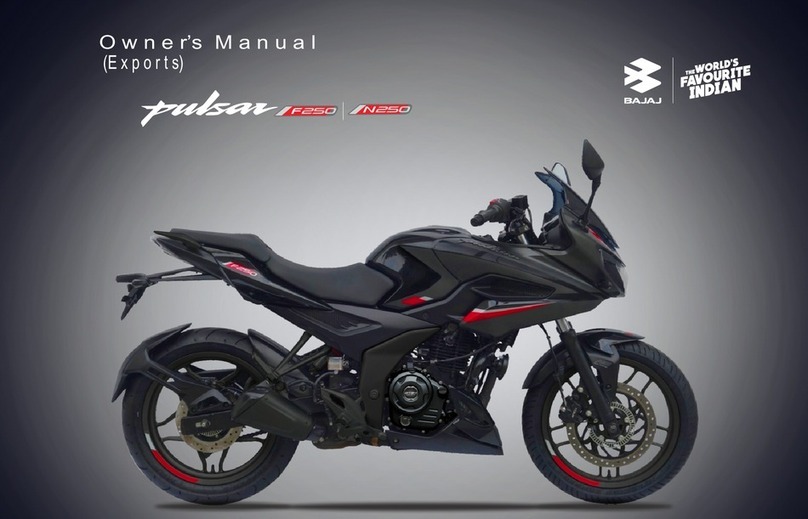 Bajaj pulsar F250 User manual
