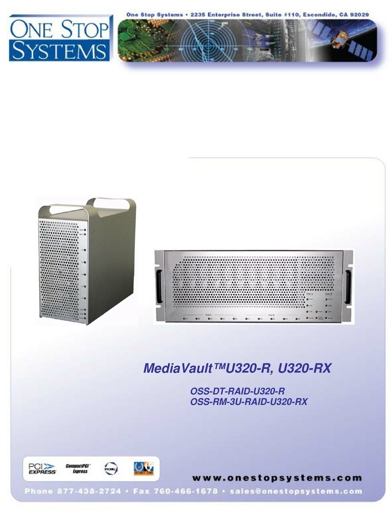One Stop Systems MediaVault U320-R manual