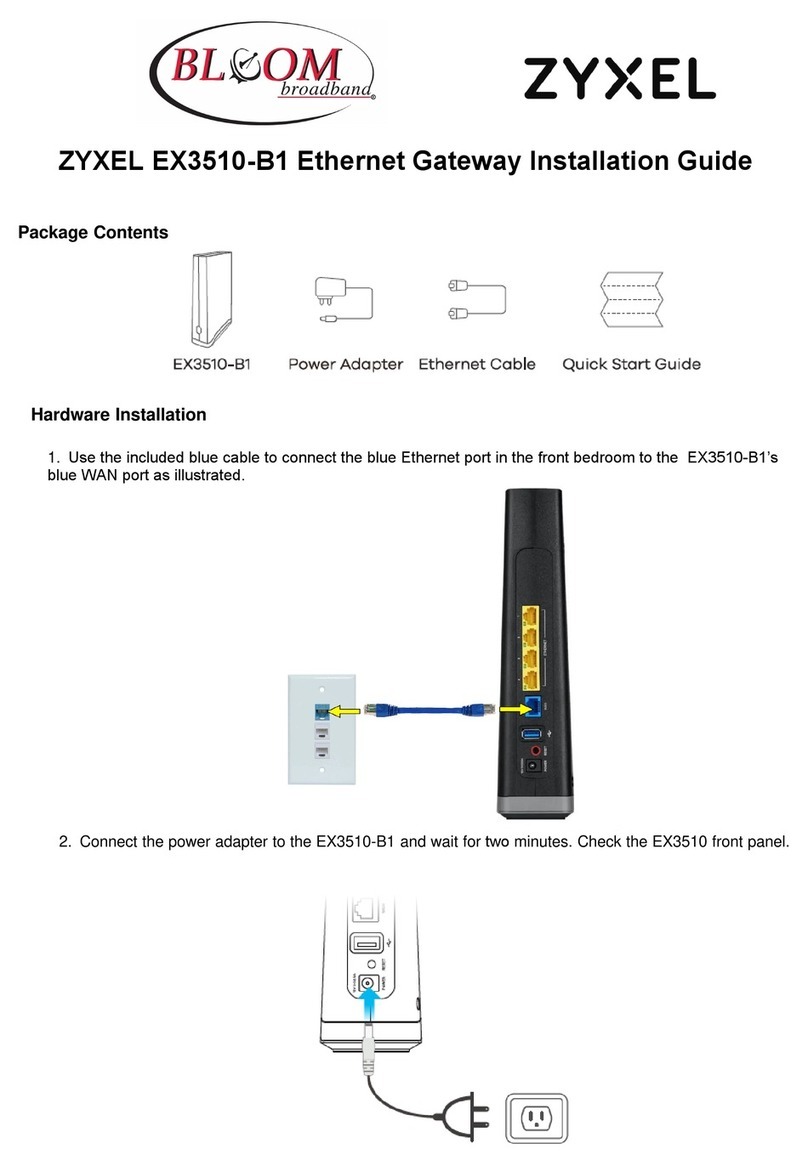 ZyXEL Communications EX3510-B1 User manual
