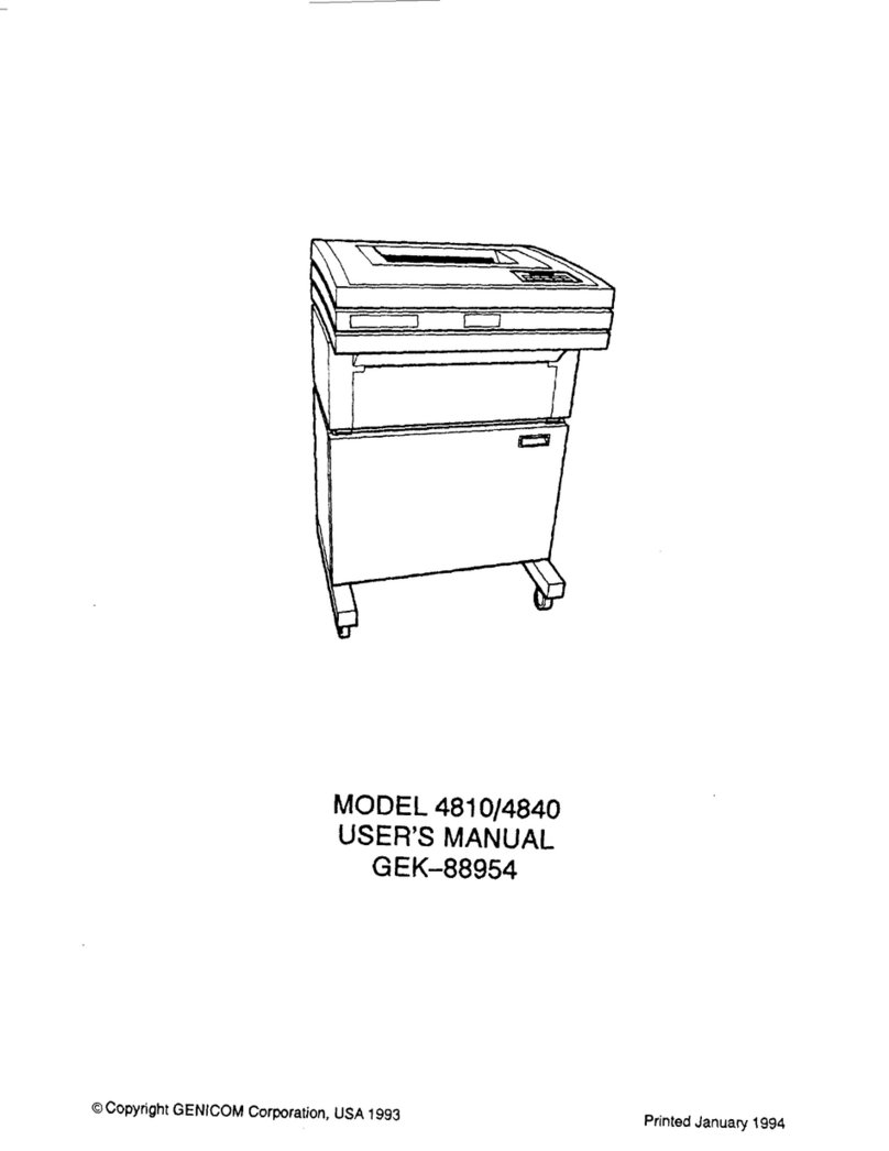 Genicom 4810 user manual