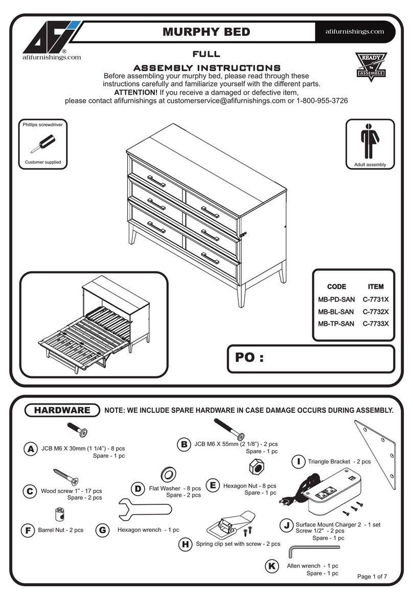 AFi MURPHY MB-PD-SAN Assembly instructions