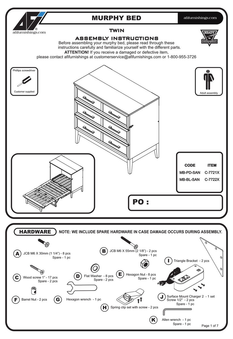 AFi MURPHY MB-PD-SAN Assembly instructions