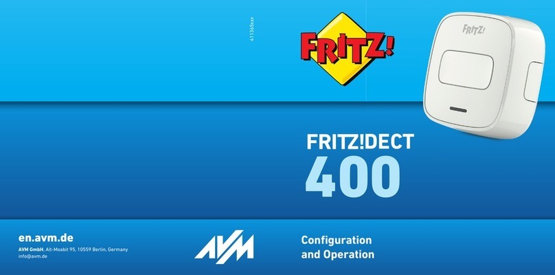 AVM FRITZ!DECT 400 Quick guide
