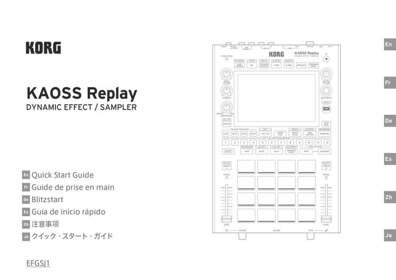 Korg KAOSS Replay User manual