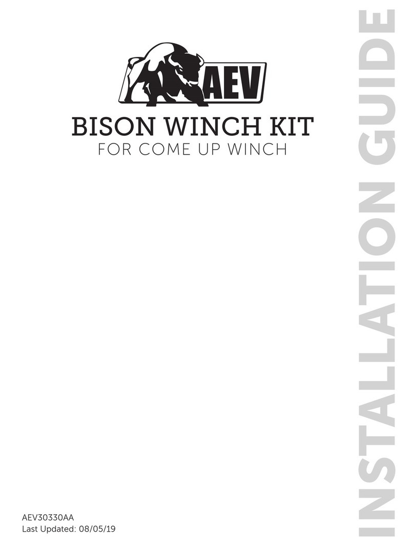 AEV BISON WINCH KIT User manual
