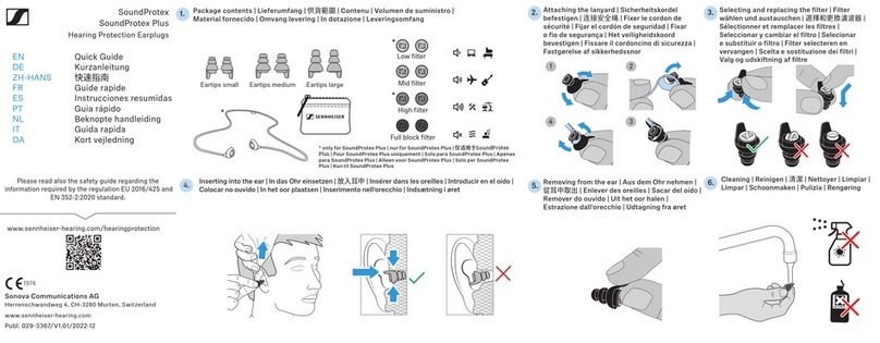 Sennheiser SoundProtex quick guide