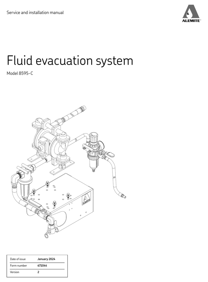 Alemite 8595-C Service and installation manual