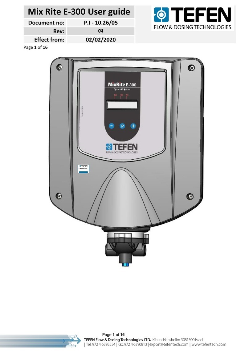 tefen Mix Rite E-300 user guide
