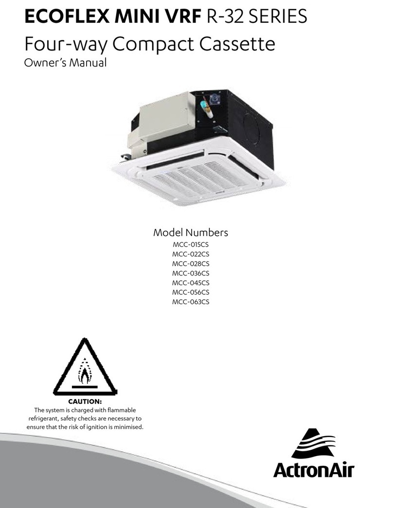 ActronAir ECOFLEX MINI VRF R-32 Series User manual