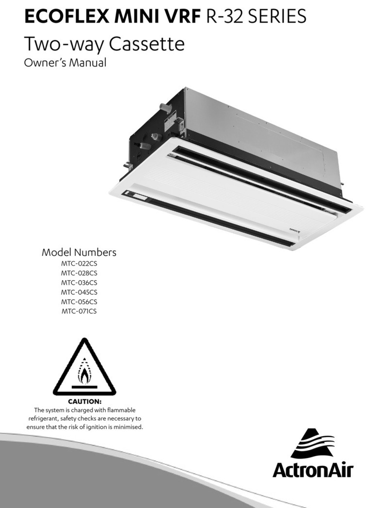 ActronAir ECOFLEX MINI VRF R-32 Series User manual