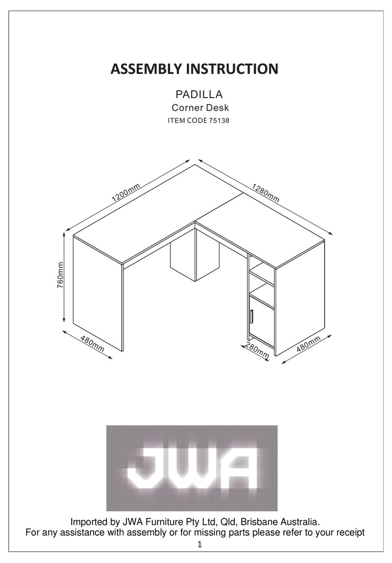 JWA PADILLA 75138 Assembly instruction