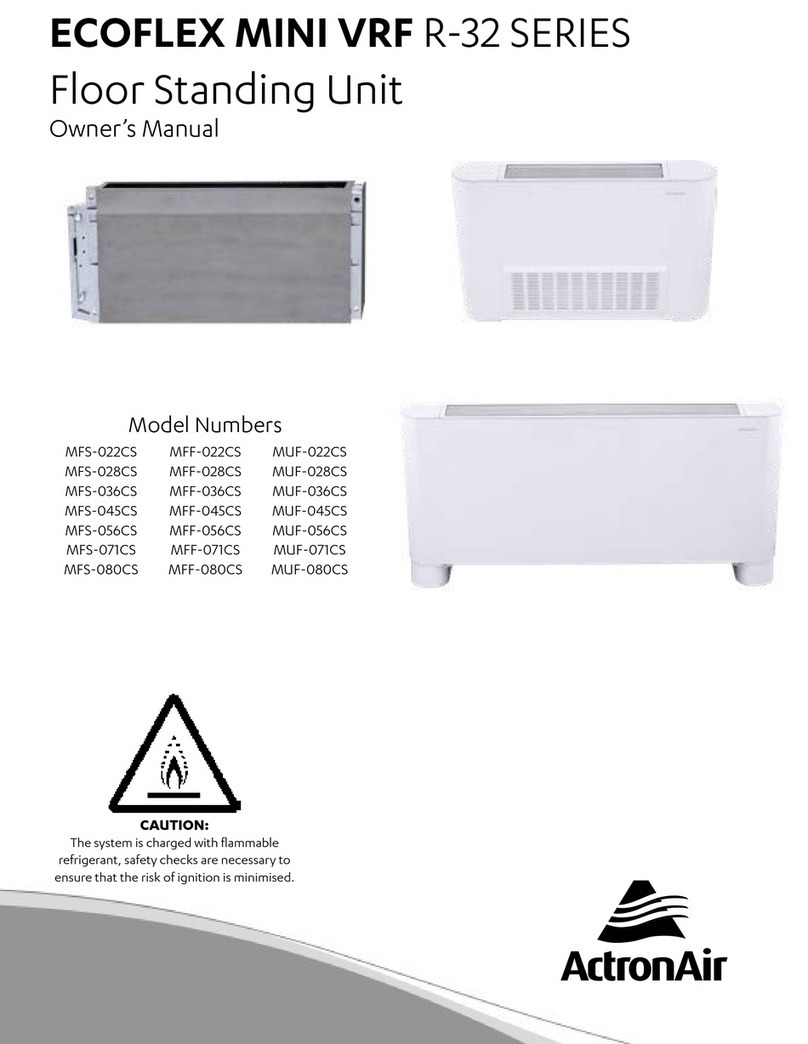 ActronAir ECOFLEX MINI VRF R-32 Series User manual