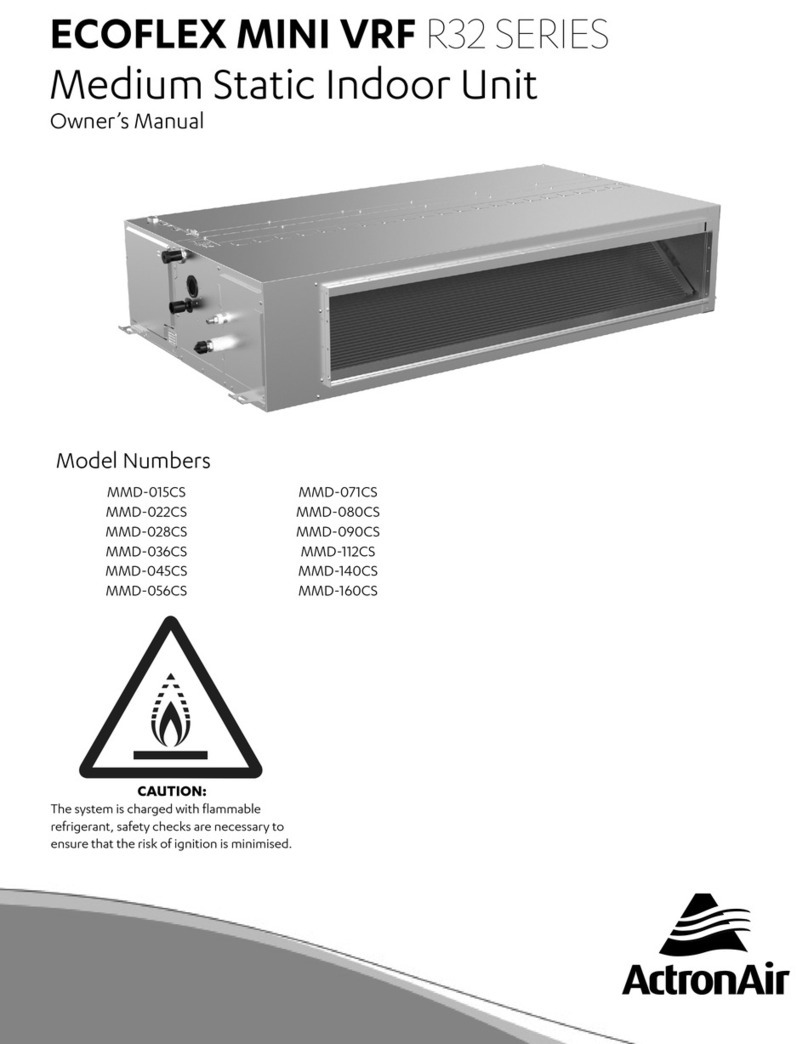 ActronAir ECOFLEX MINI VRF R-32 Series User manual