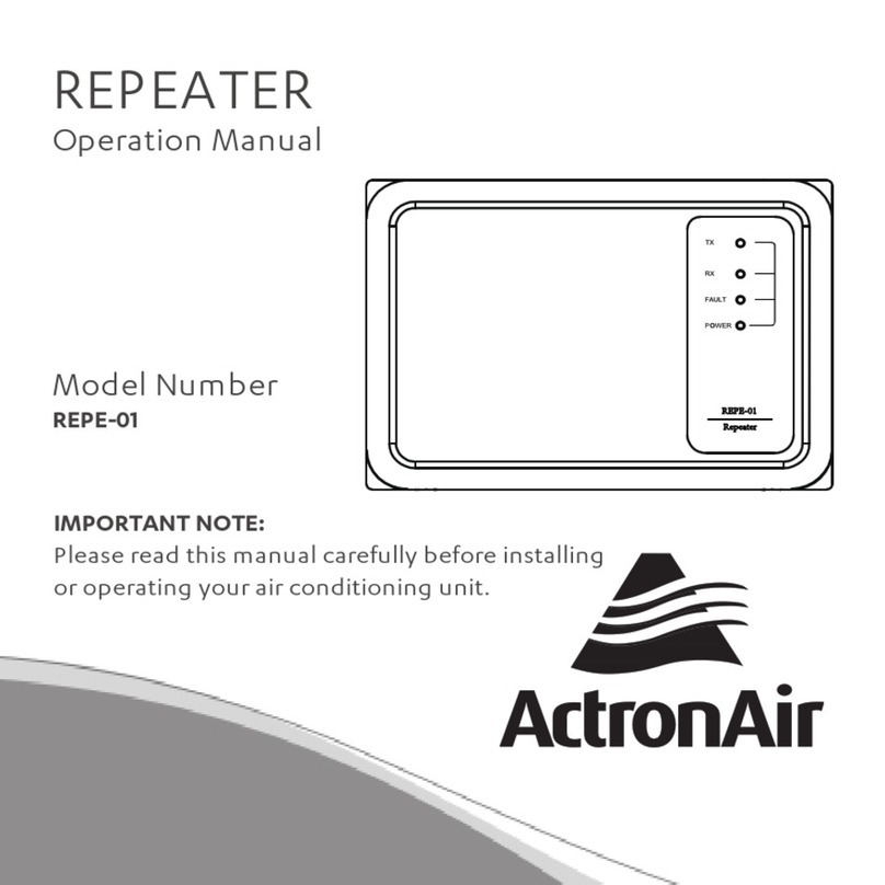 ActronAir REPE-01 User manual