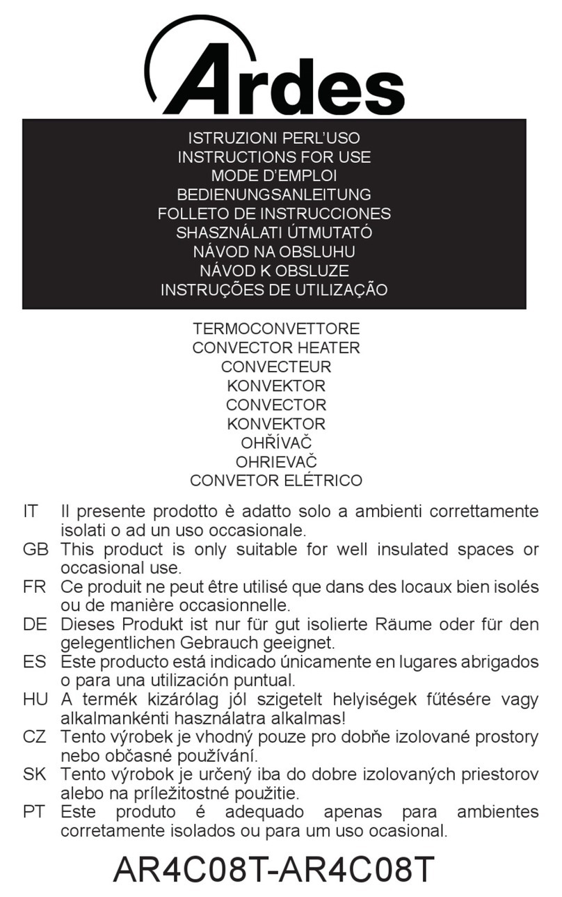 ARDES AR4C08T Instructions for use ARDES AR4C08T Instructions for use