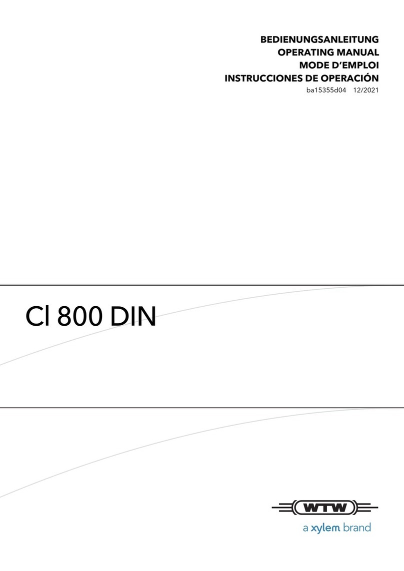 Xylem wtw Cl 800 DIN User manual