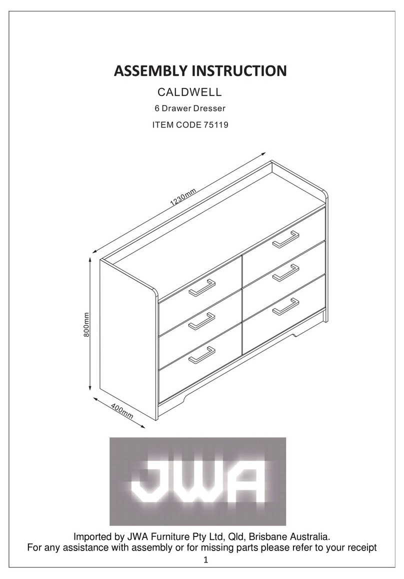 JWA CALDWELL 75119 Assembly instructions JWA CALDWELL 75119 Assembly instructions