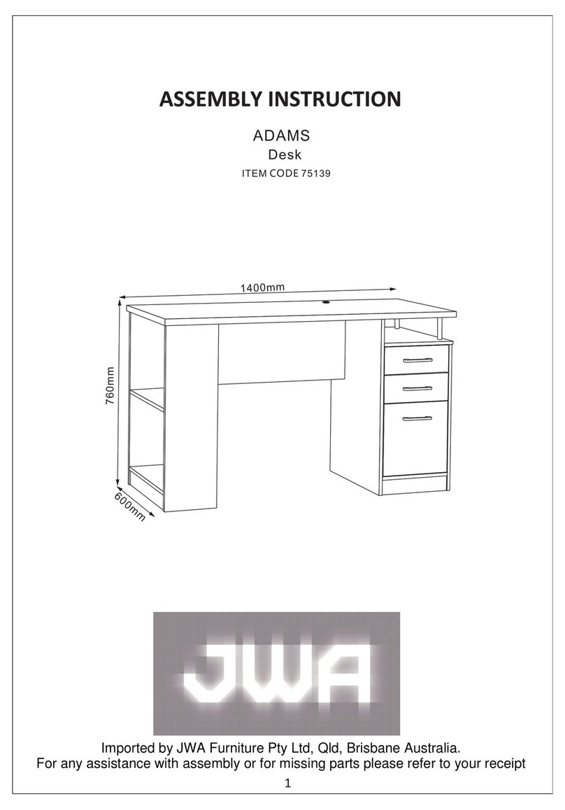 JWA ADAMS 75139 Assembly instructions