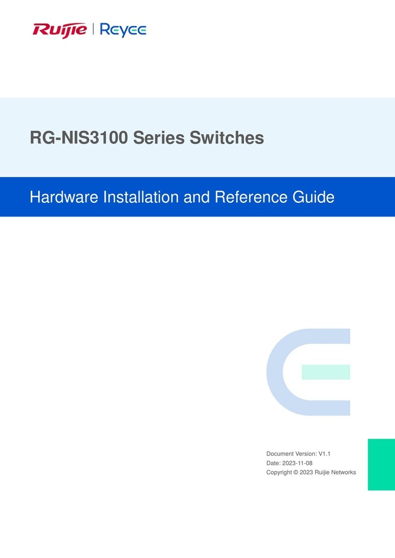 Ruijie RG-NIS3100 Series Hardware  installation and reference guide
