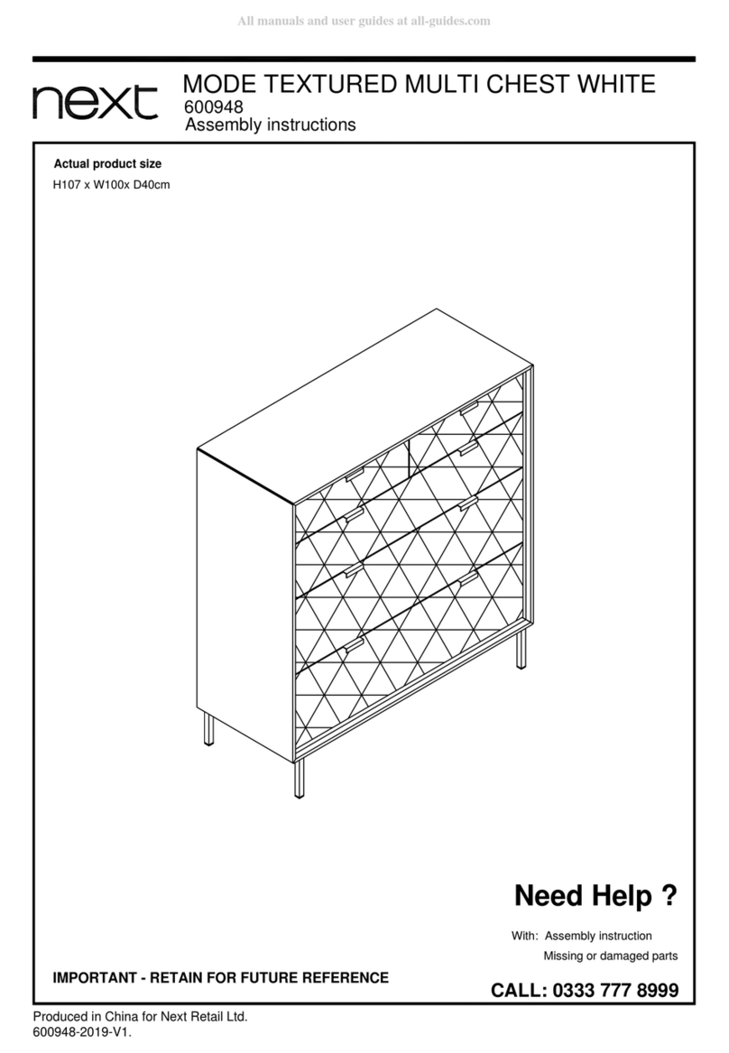 Next MODE TEXTURED MULTI CHEST WHITE 600948 User manual