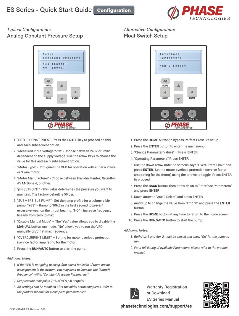 Phase Technologies ES Series quick start guide