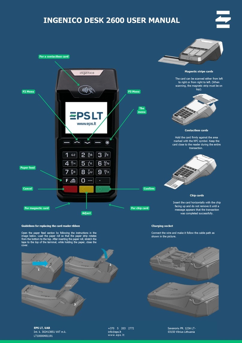 EPS INGENICO DESK 2600 user manual